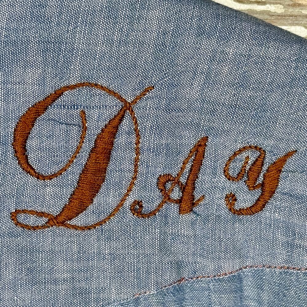 Rare Vintage 70s Western Embroidered Pearl Snap Distressed Shirt - Picture 4 of 10